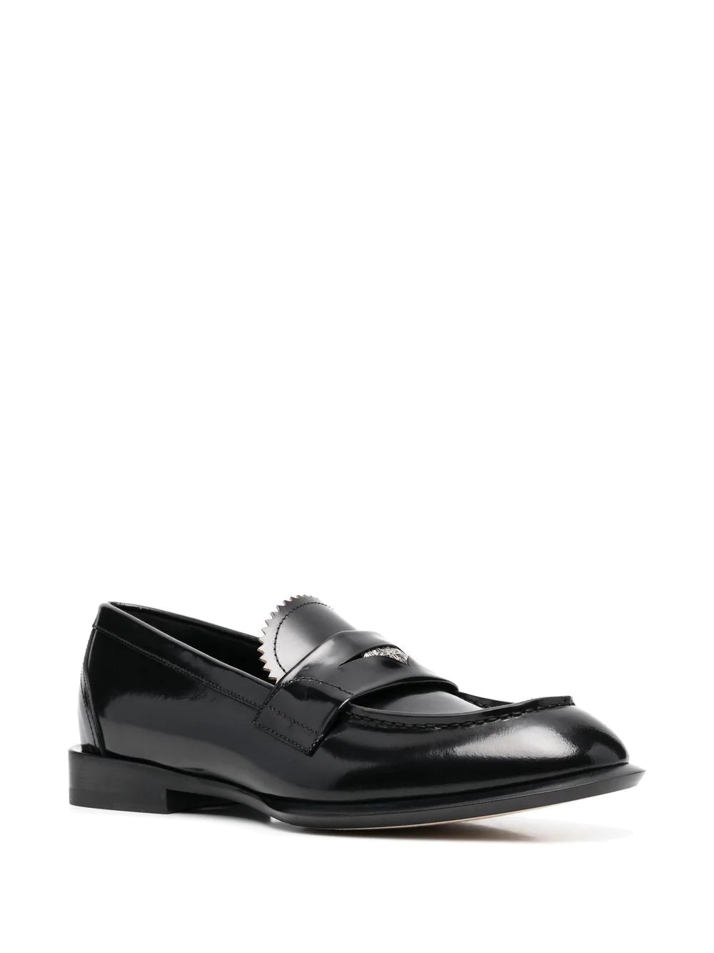 Alexander McQueen  coin-embellished penny loafers