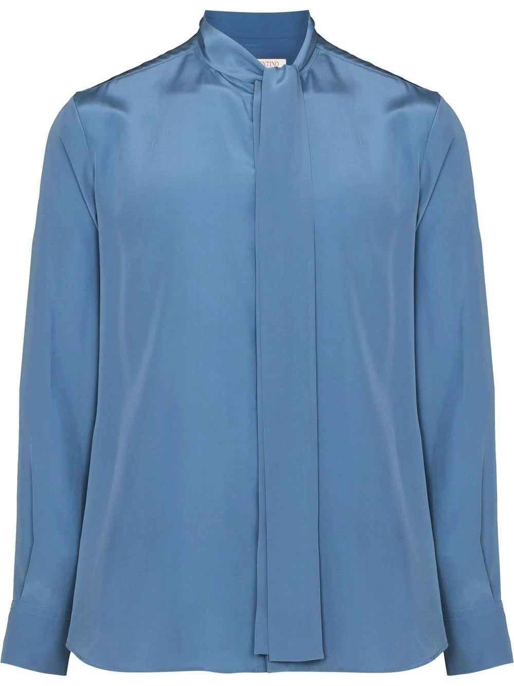 Valentino scarf-detail silk shirt
