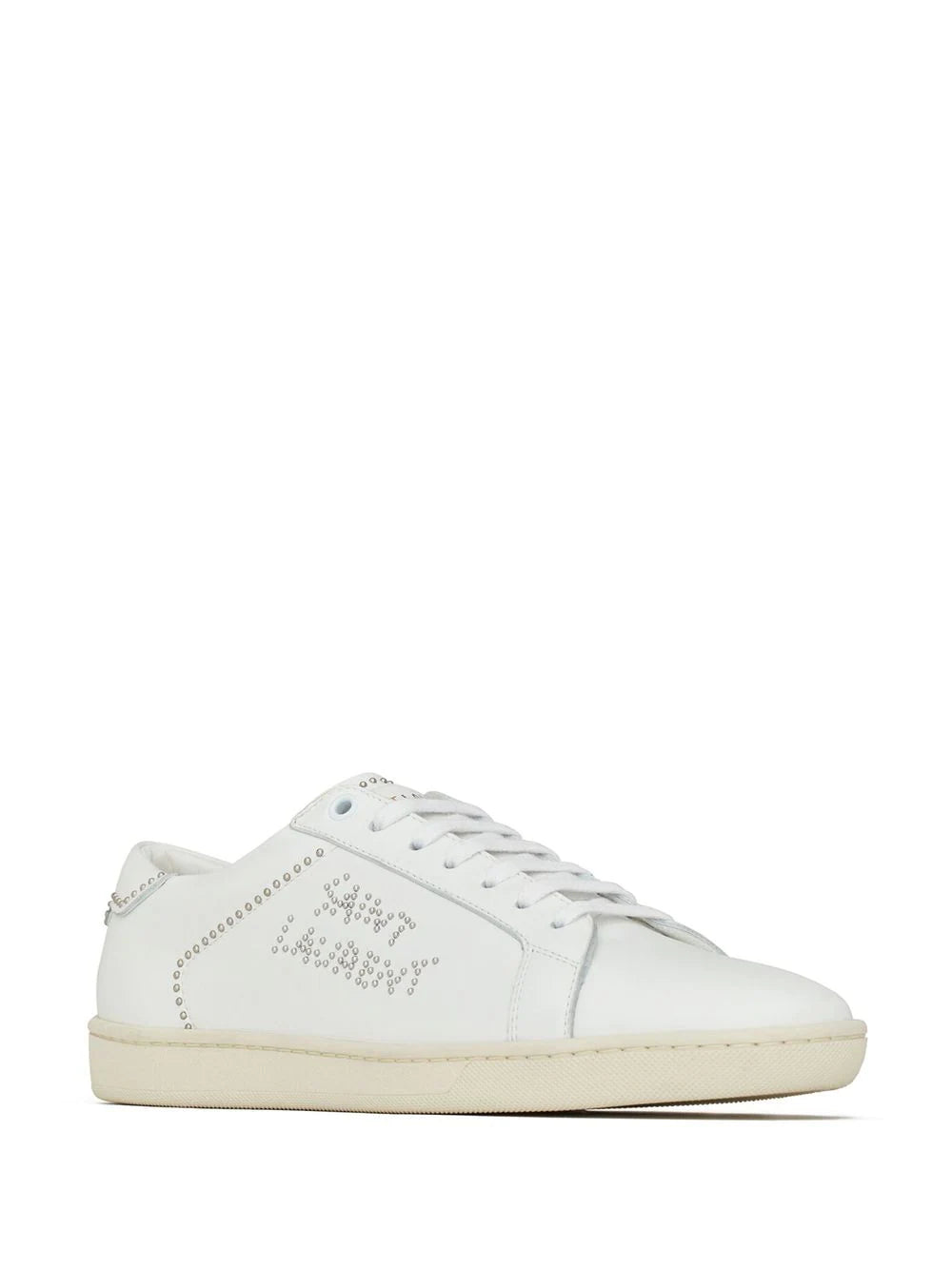 Saint Laurent studded low-top leather sneakers