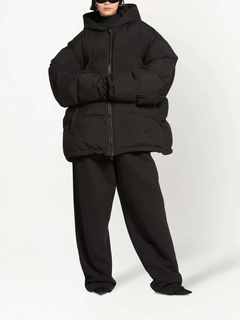Balenciaga hooded puffer jacket
