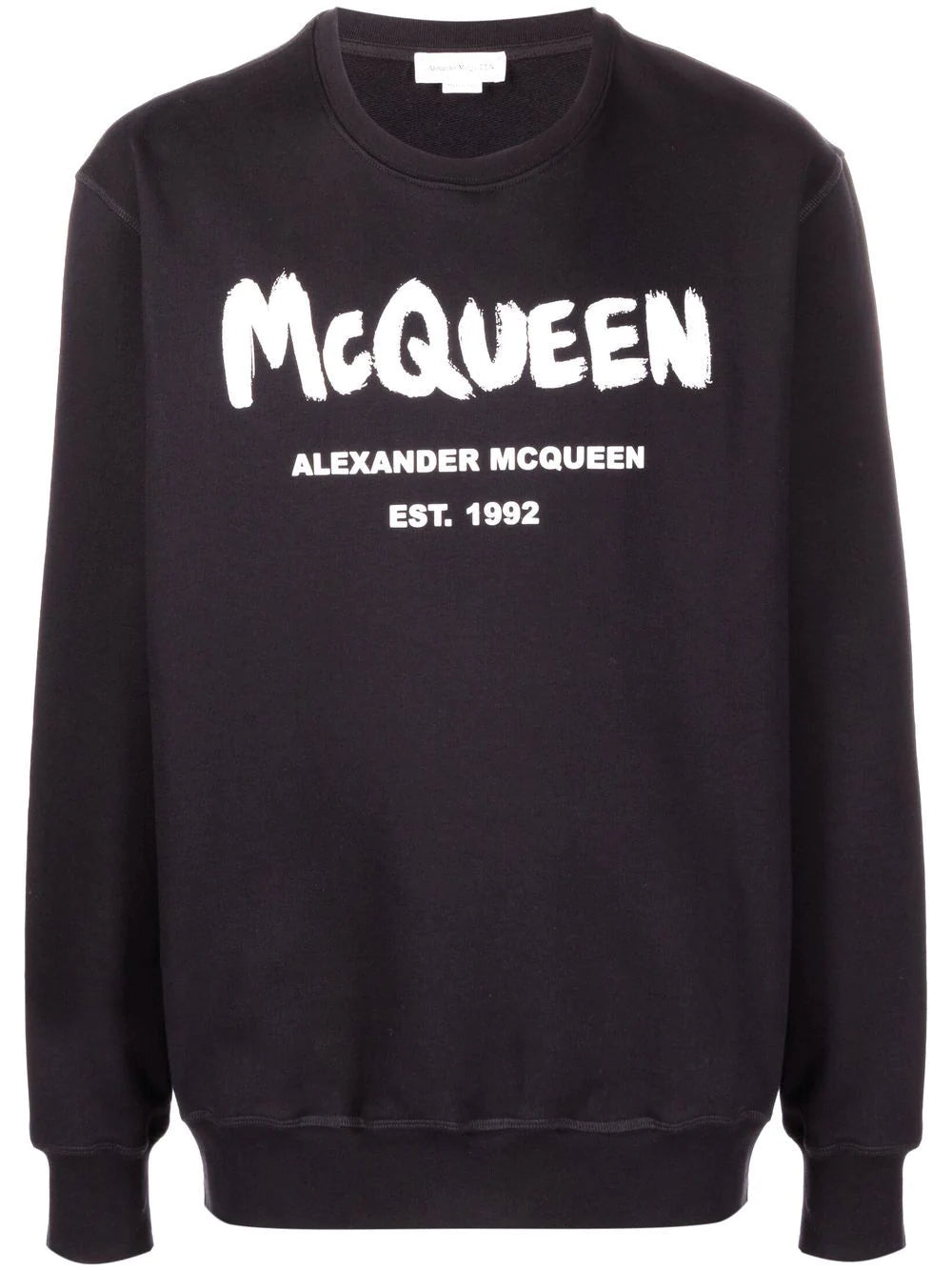 Alexander McQueen  graffiti-print crew neck sweatshirt