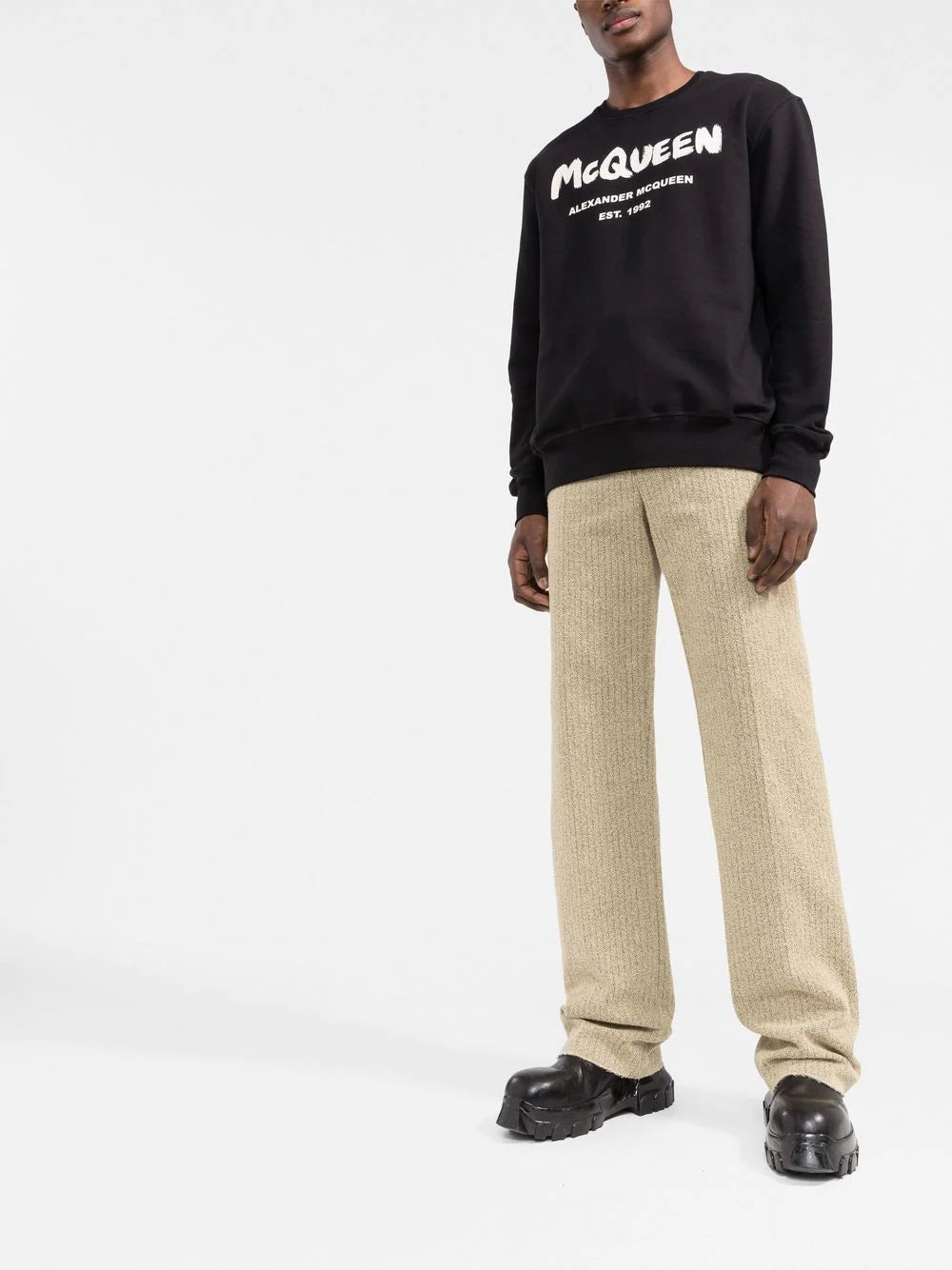 Alexander McQueen  graffiti-print crew neck sweatshirt