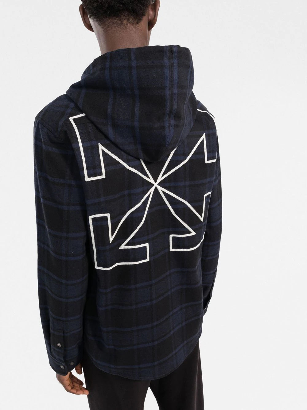 Off-white logo-print shirt jacket