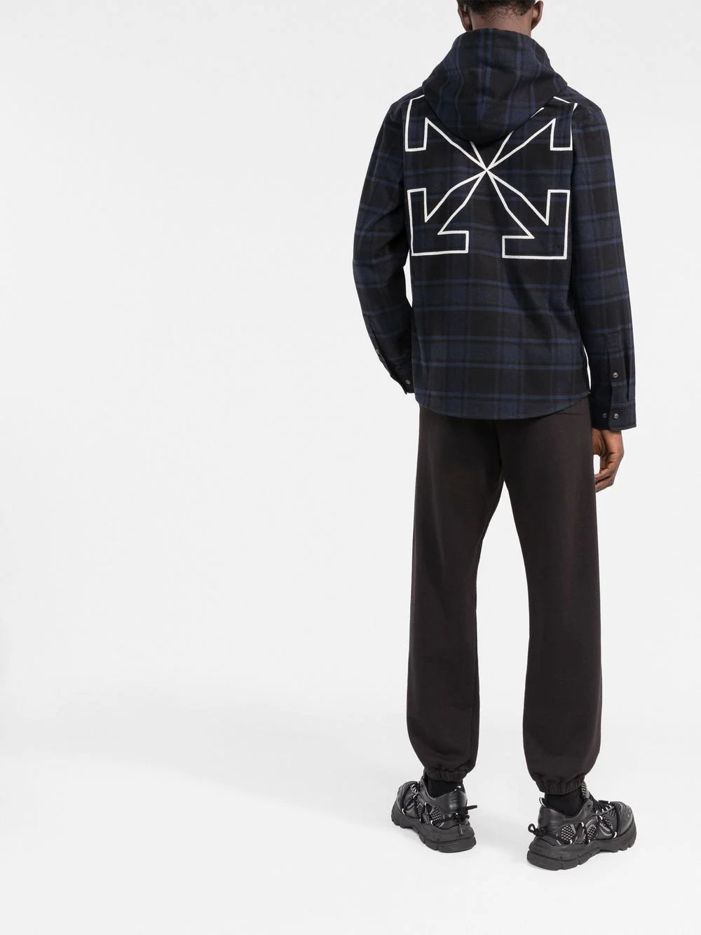 Off-white logo-print shirt jacket