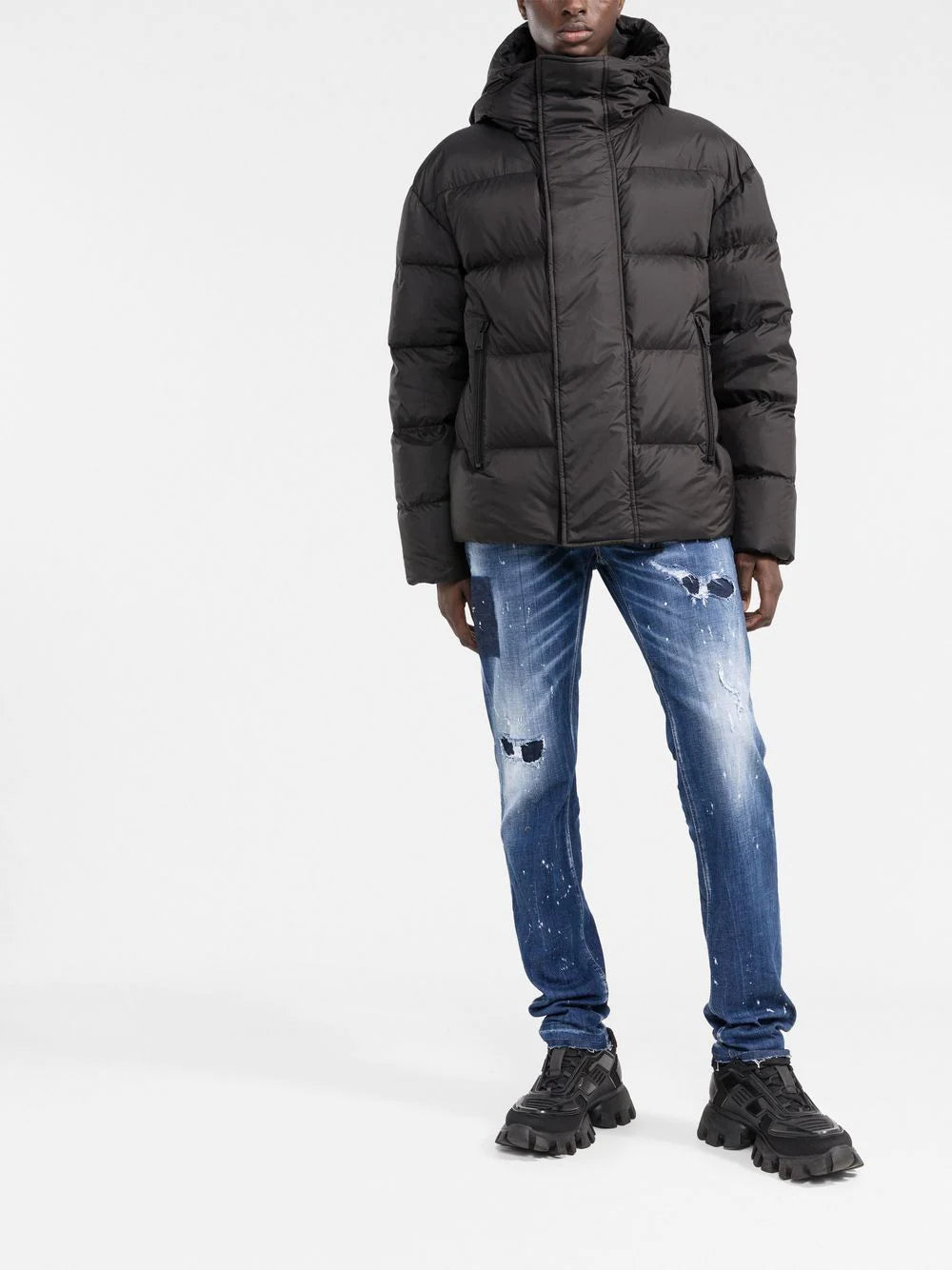 Dsquared2  zip-pockets hooded padded jacket