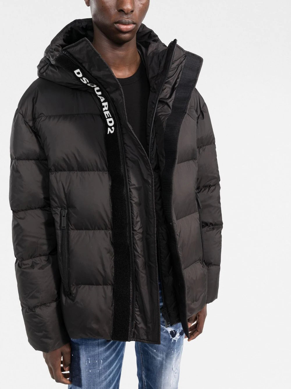 Dsquared2  zip-pockets hooded padded jacket