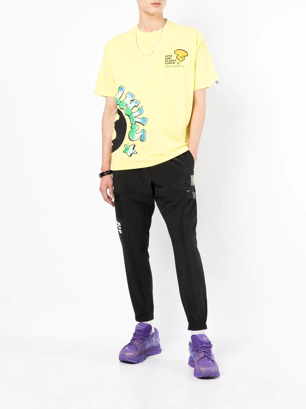 AAPE BY *A BATHING APE®  logo print track pants