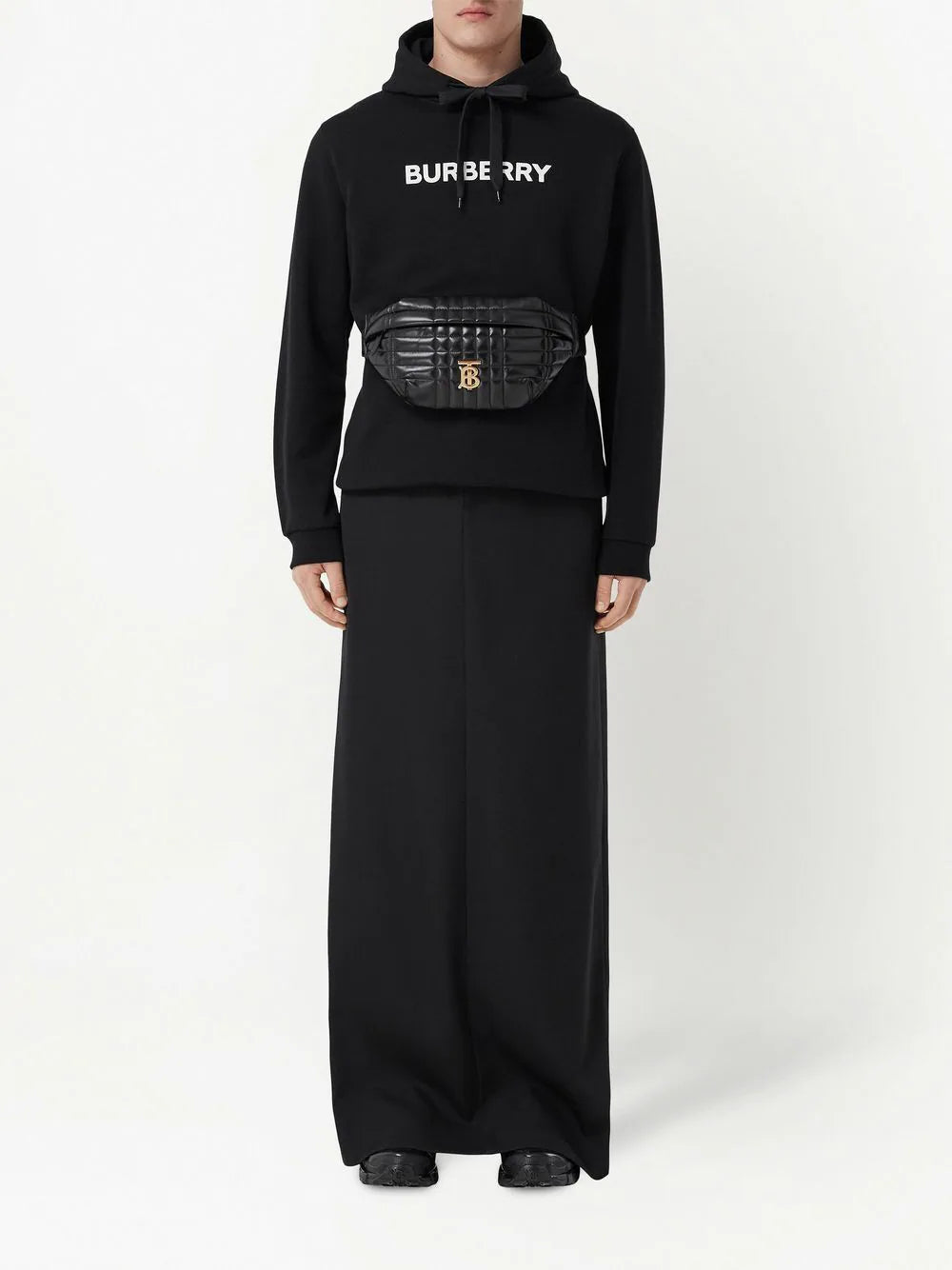 Burberry  logo-print cotton hoodie
