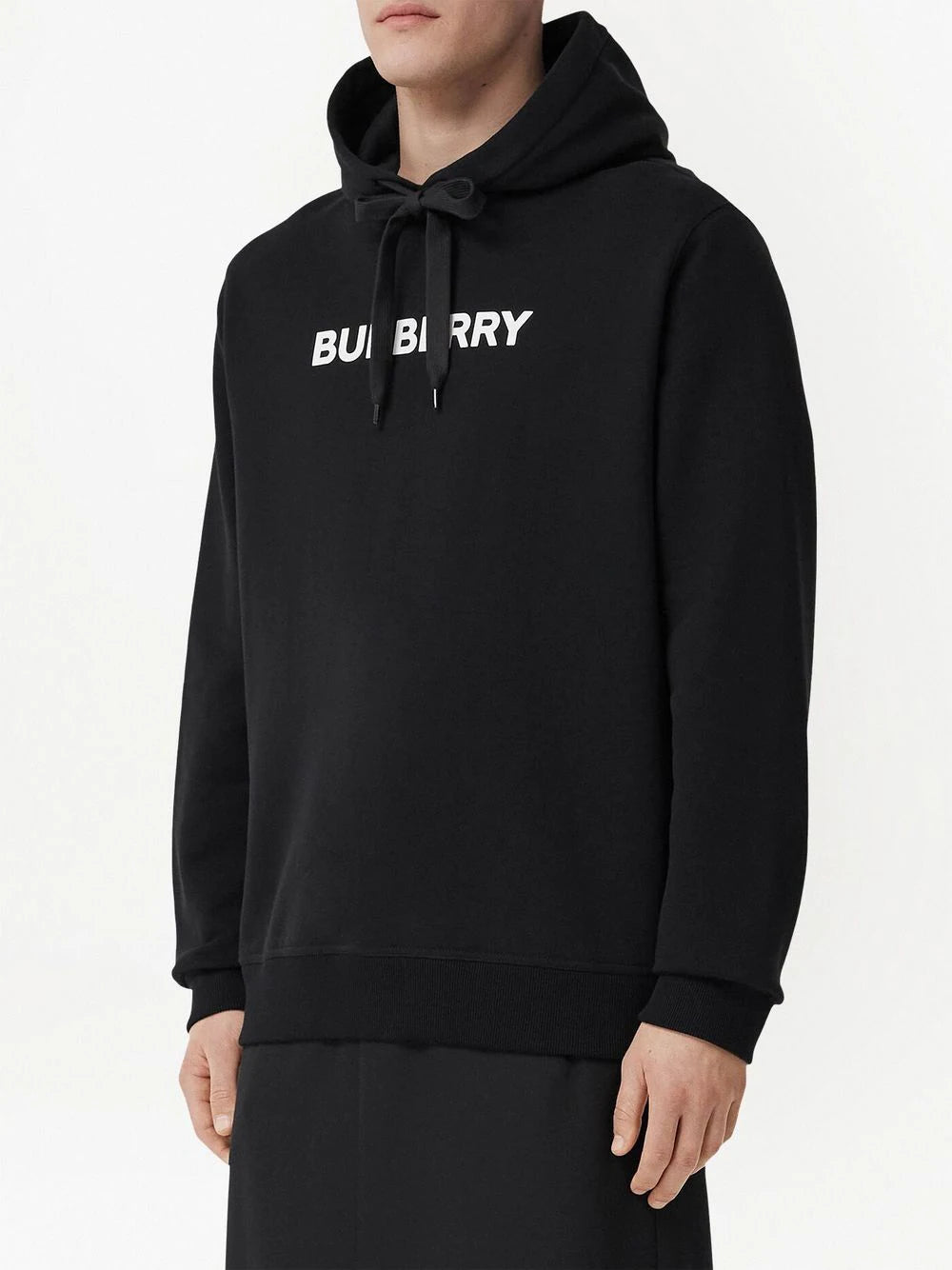 Burberry  logo-print cotton hoodie