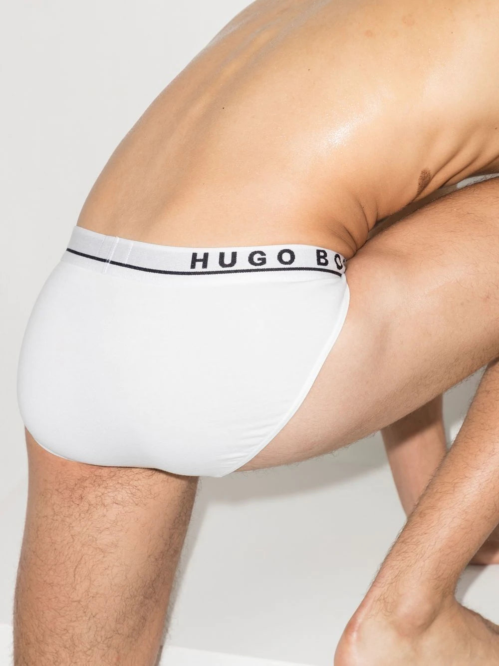 BOSS  three pack logo-waistband briefs