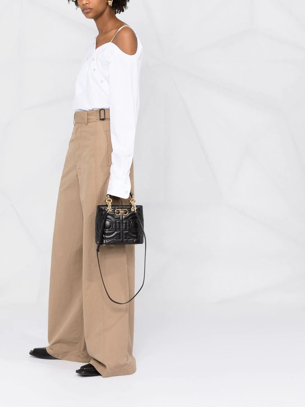 Ferragamo quilted Gancini crossbody tote bag