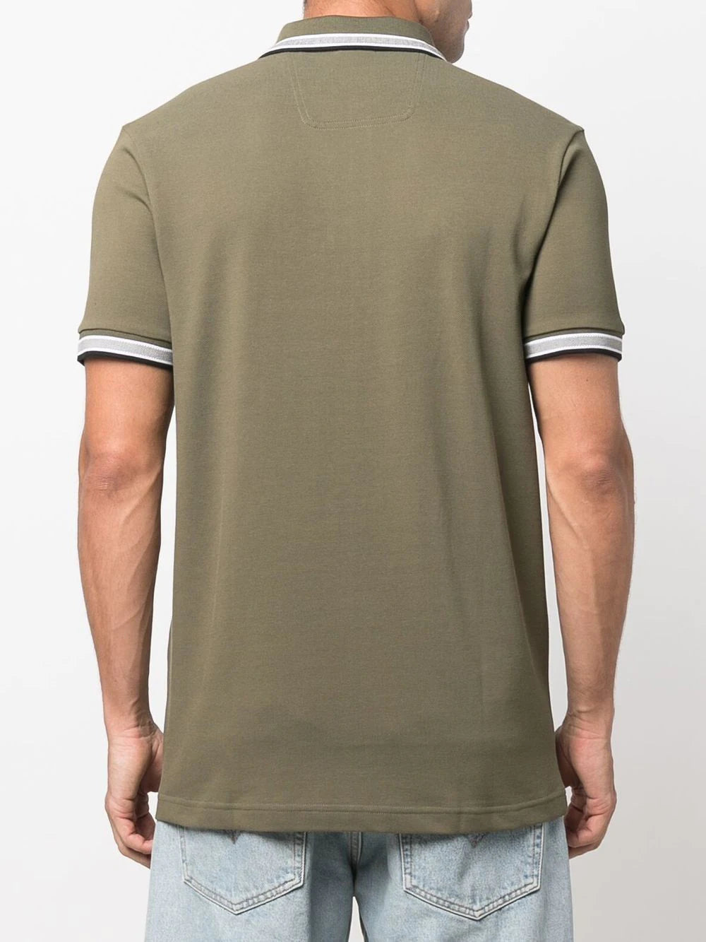 BOSS  embroidered-logo cotton polo shirt