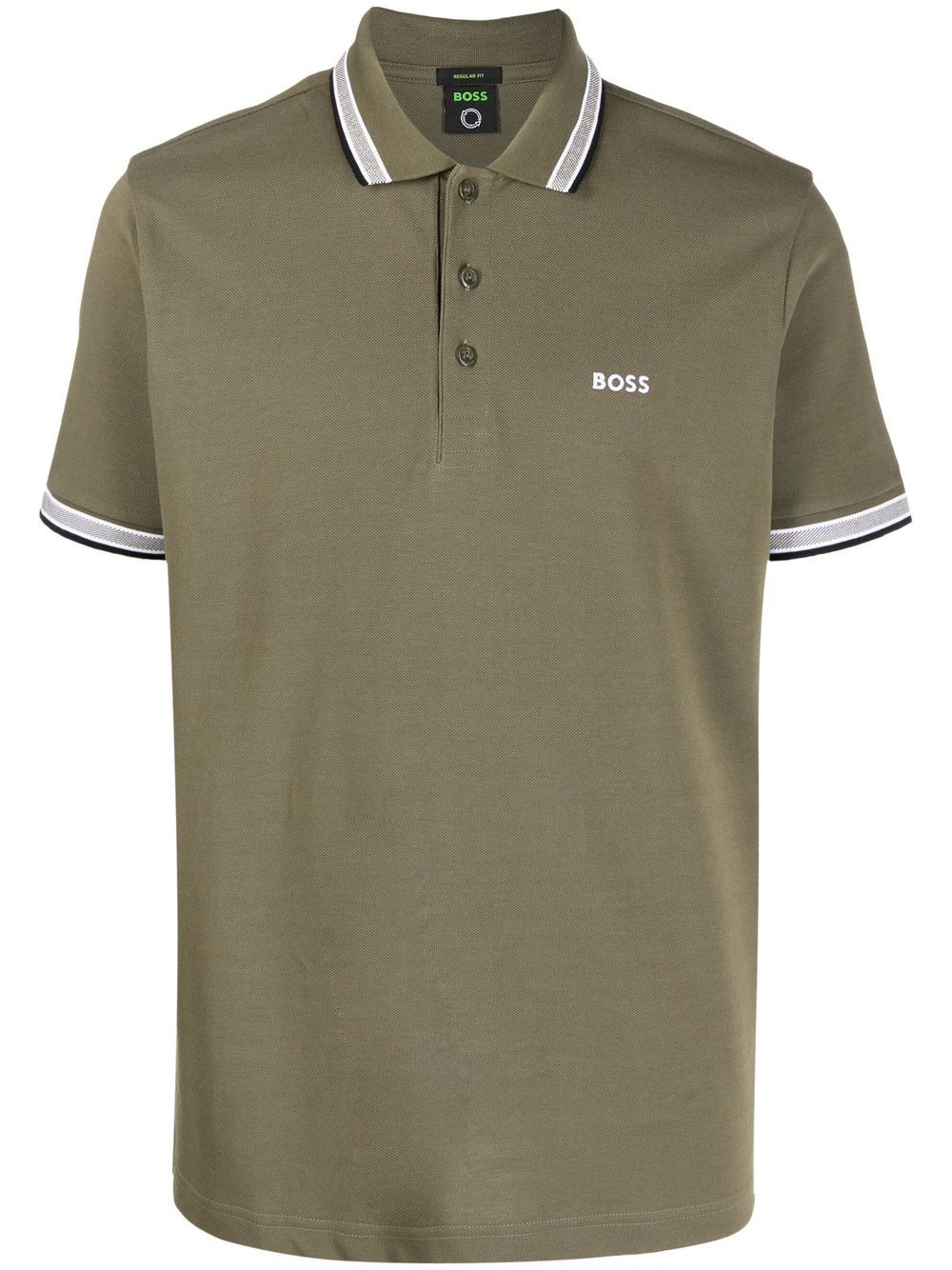 BOSS  embroidered-logo cotton polo shirt