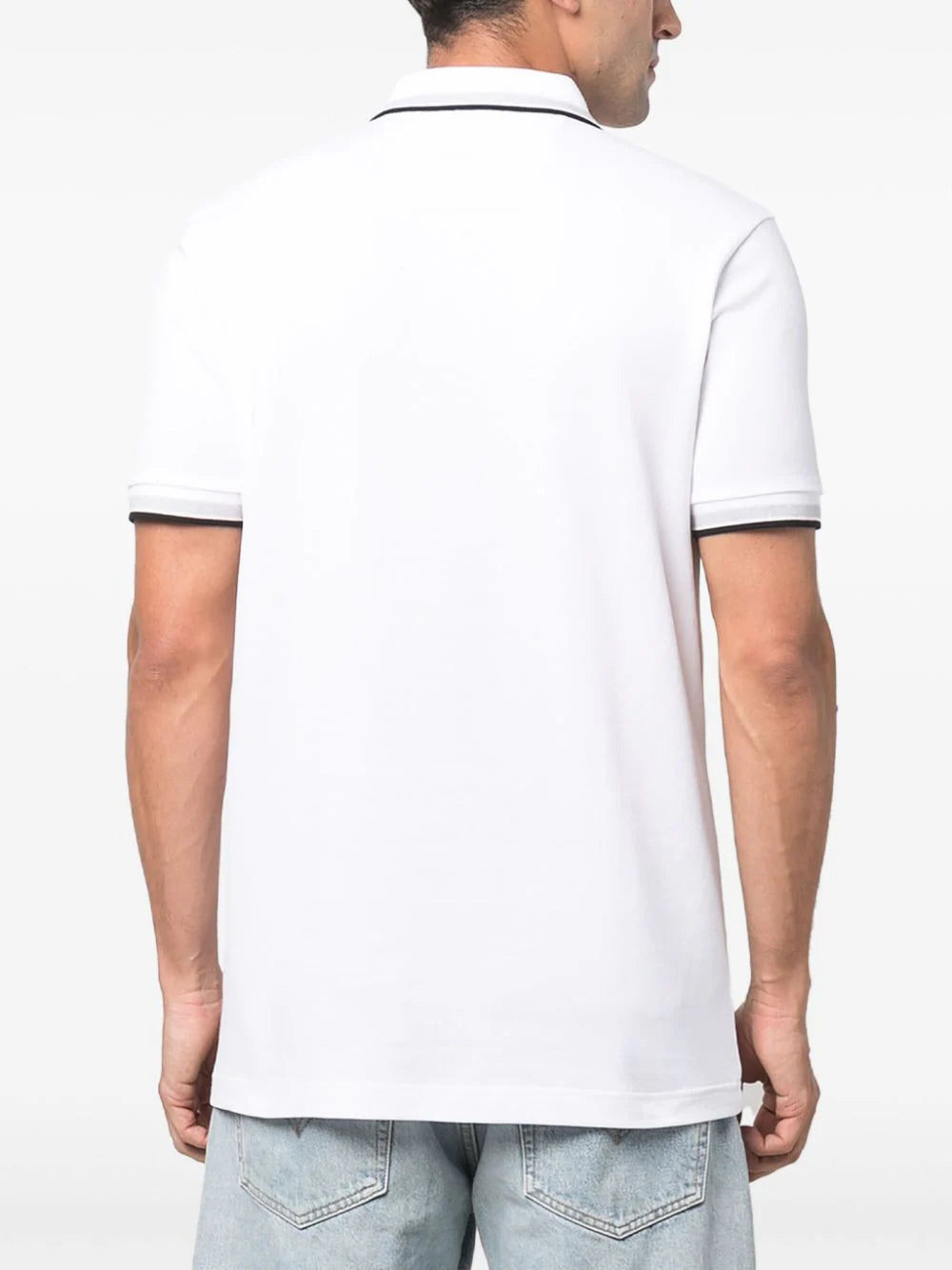 BOSS  embroidered logo polo shirt