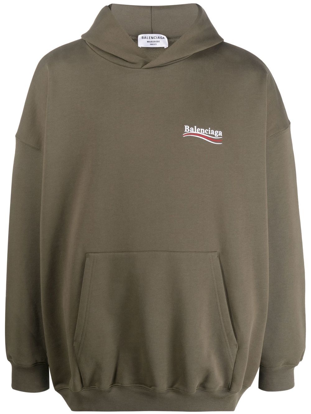 Balenciaga  logo-print large fit hoodie