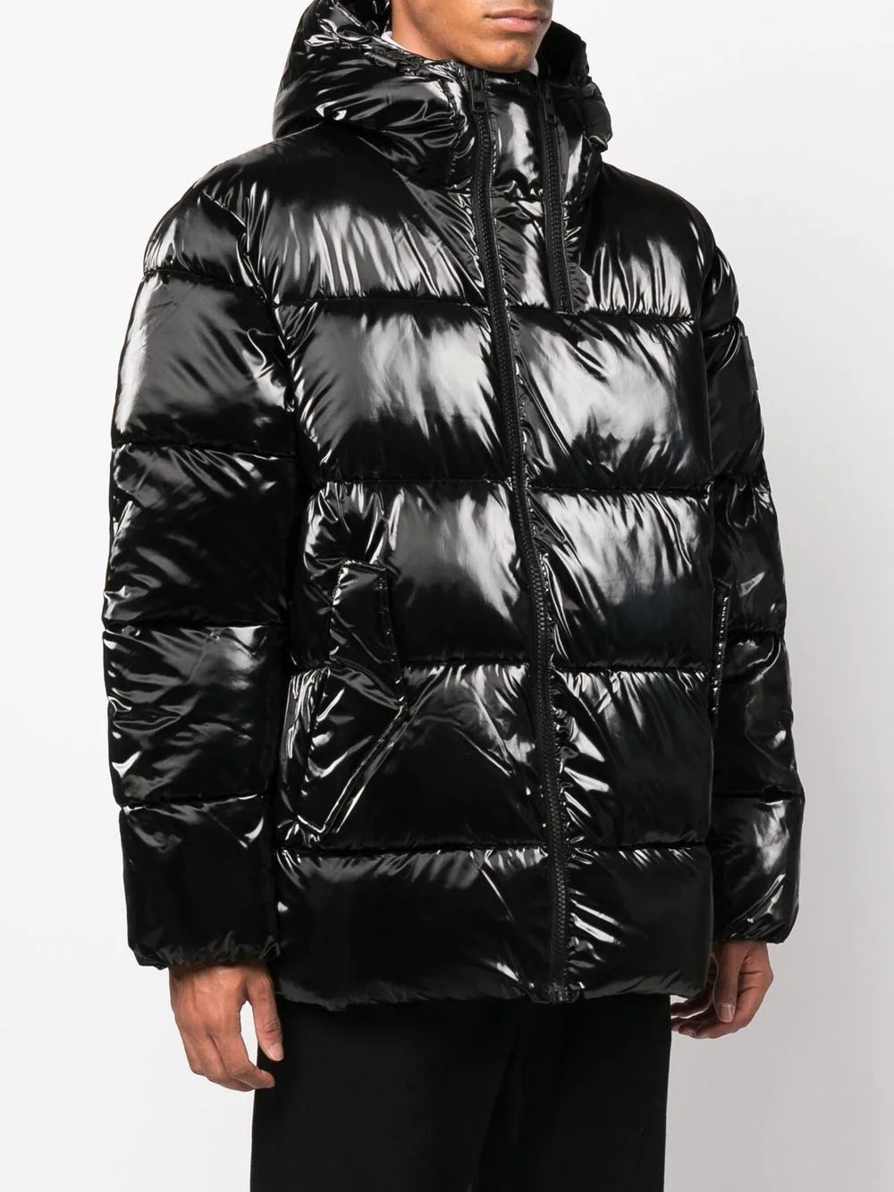 Calvin Klein Jeans  logo-patch puffer jacket