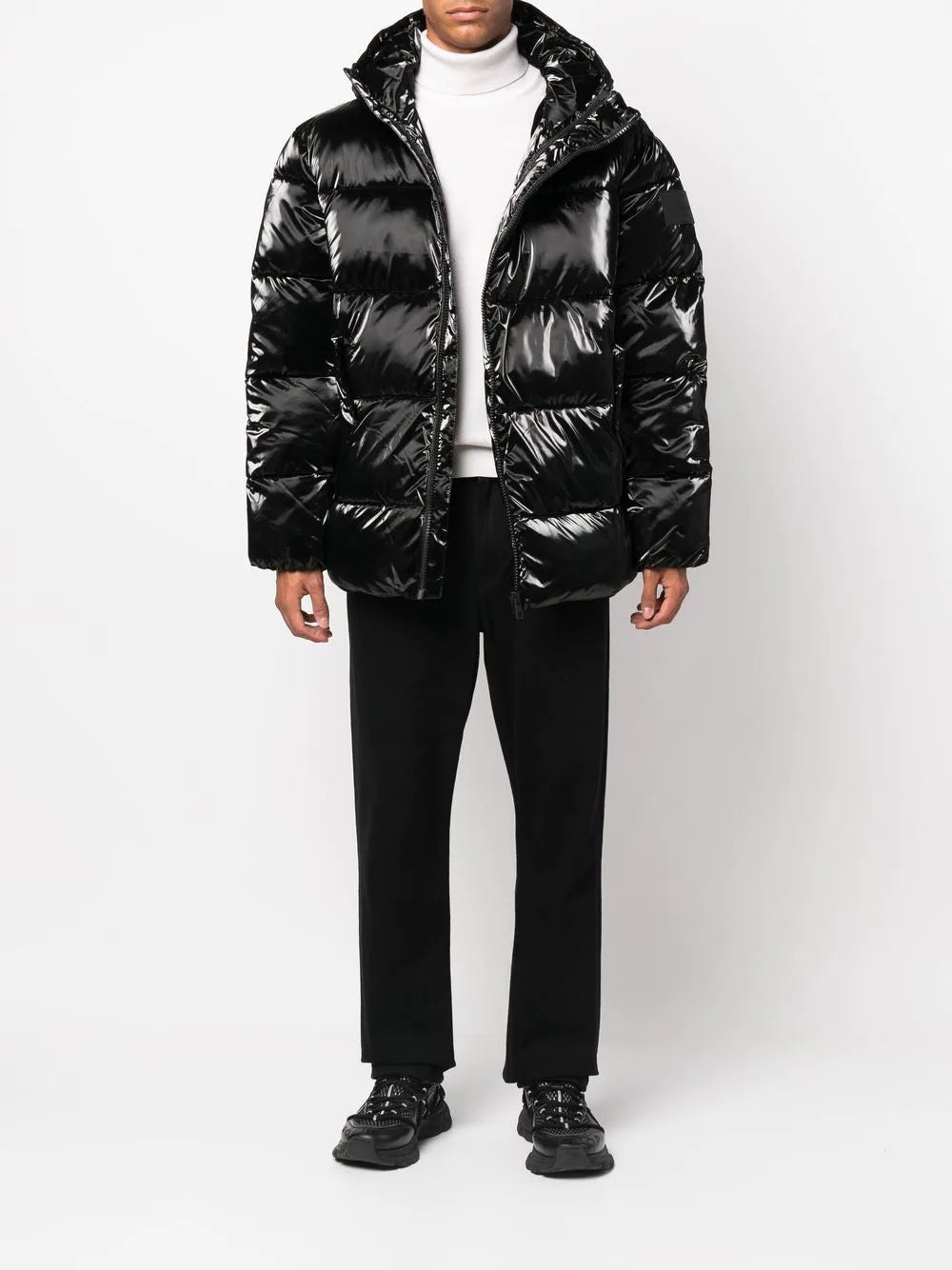 Calvin Klein Jeans  logo-patch puffer jacket