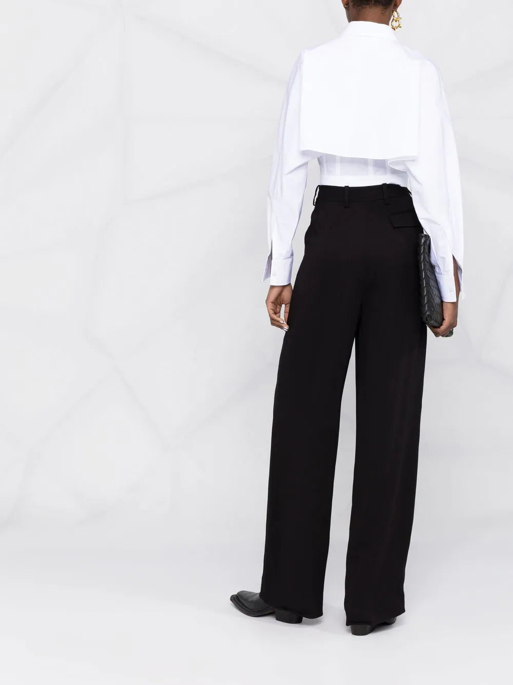 Alexander McQueen  layered cropped shirt