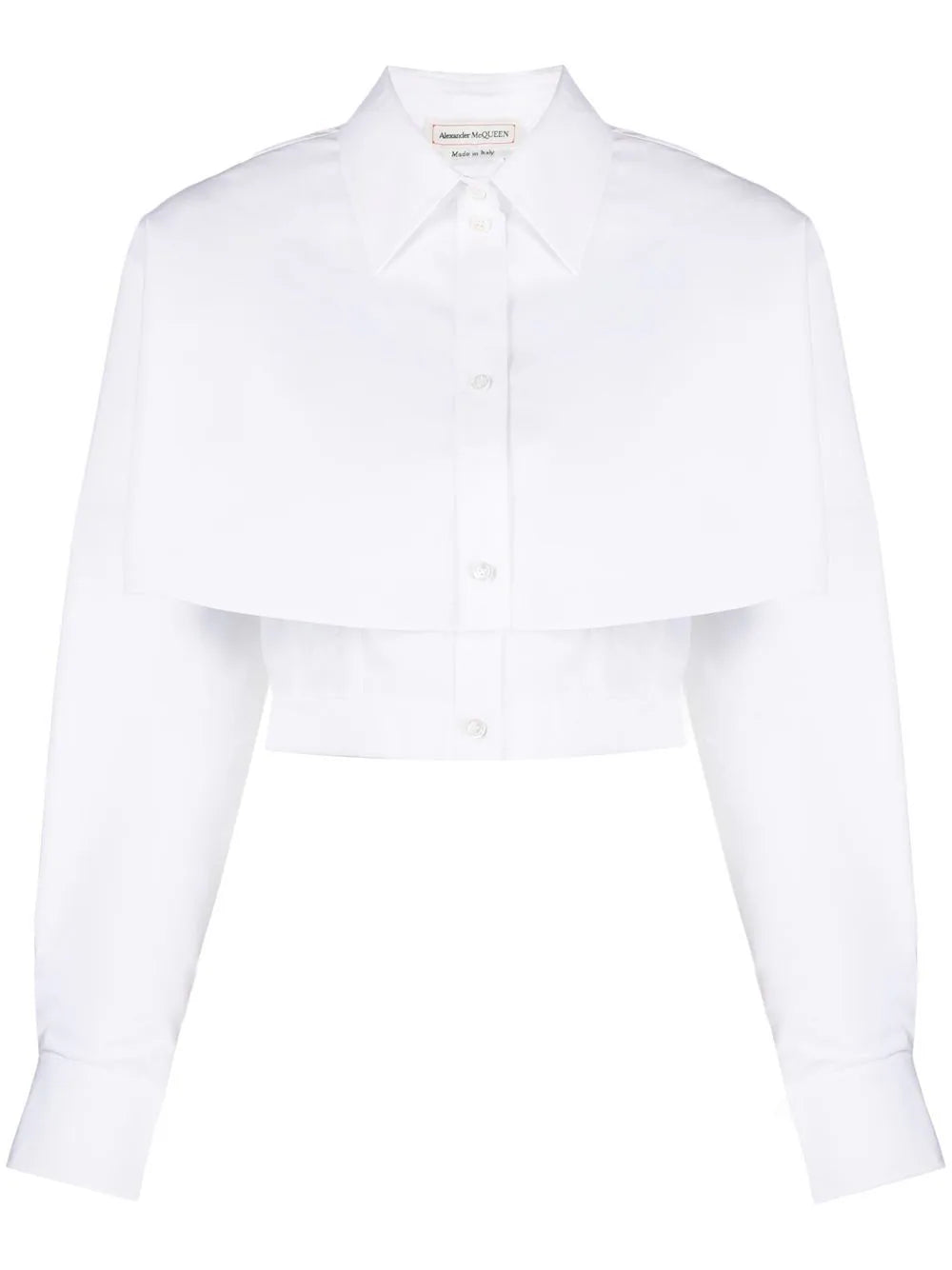 Alexander McQueen  layered cropped shirt