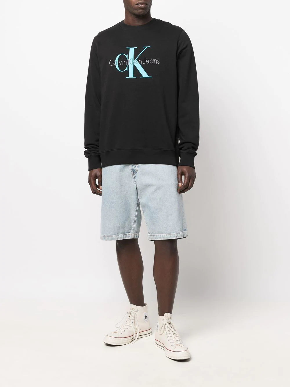 Calvin Klein Jeans  embroidered-logo cotton sweatshirt