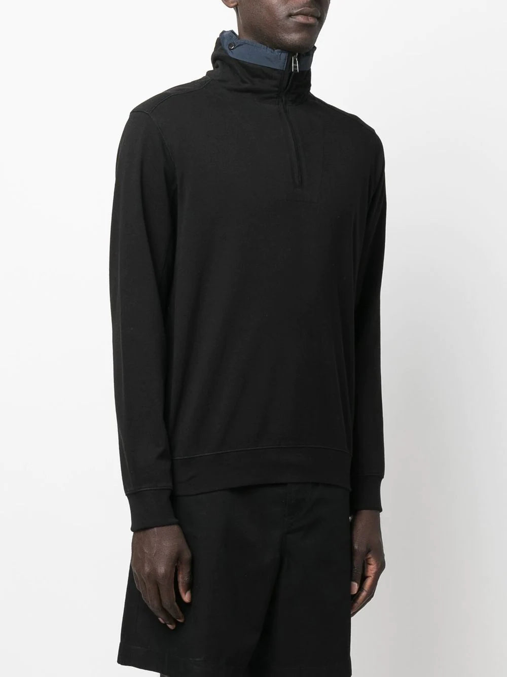 BOSS  high-neck hooded sweatshirt