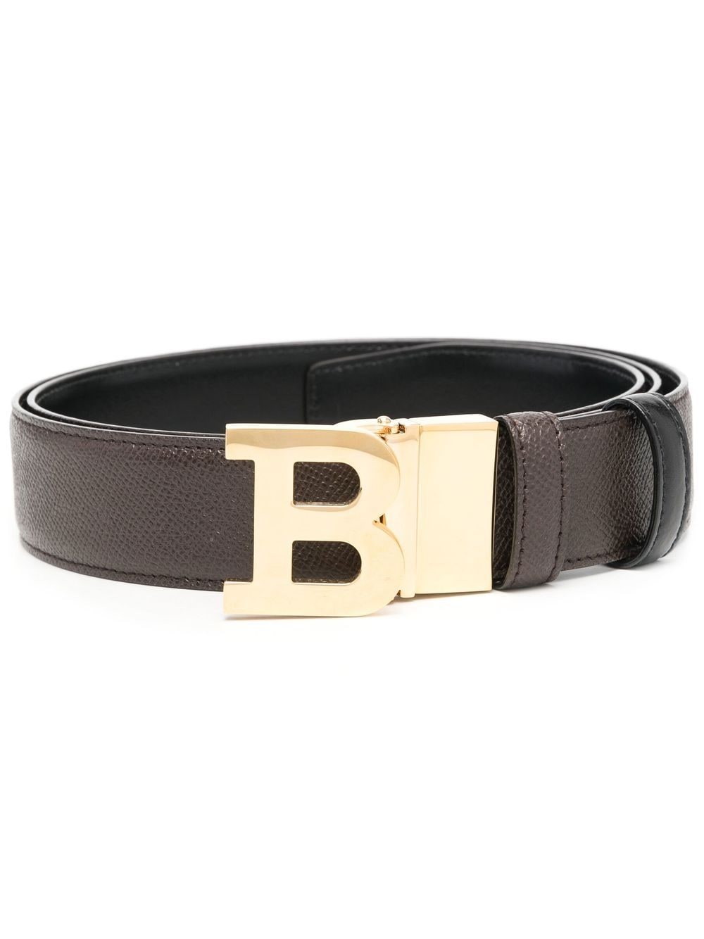 Bally logo-plaque leather belt