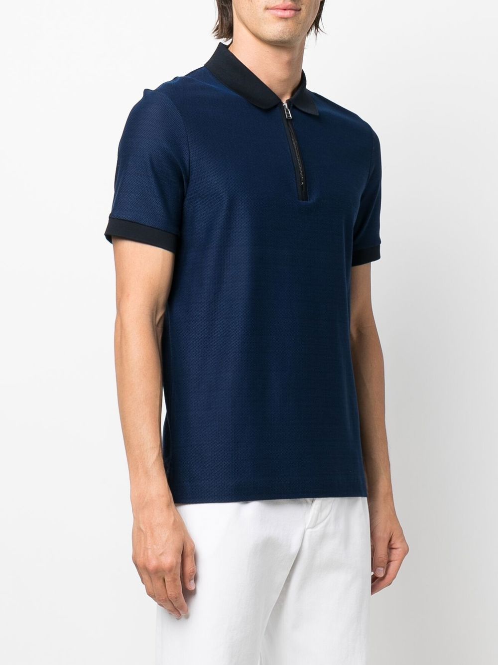 Boss zipped polo shirt
