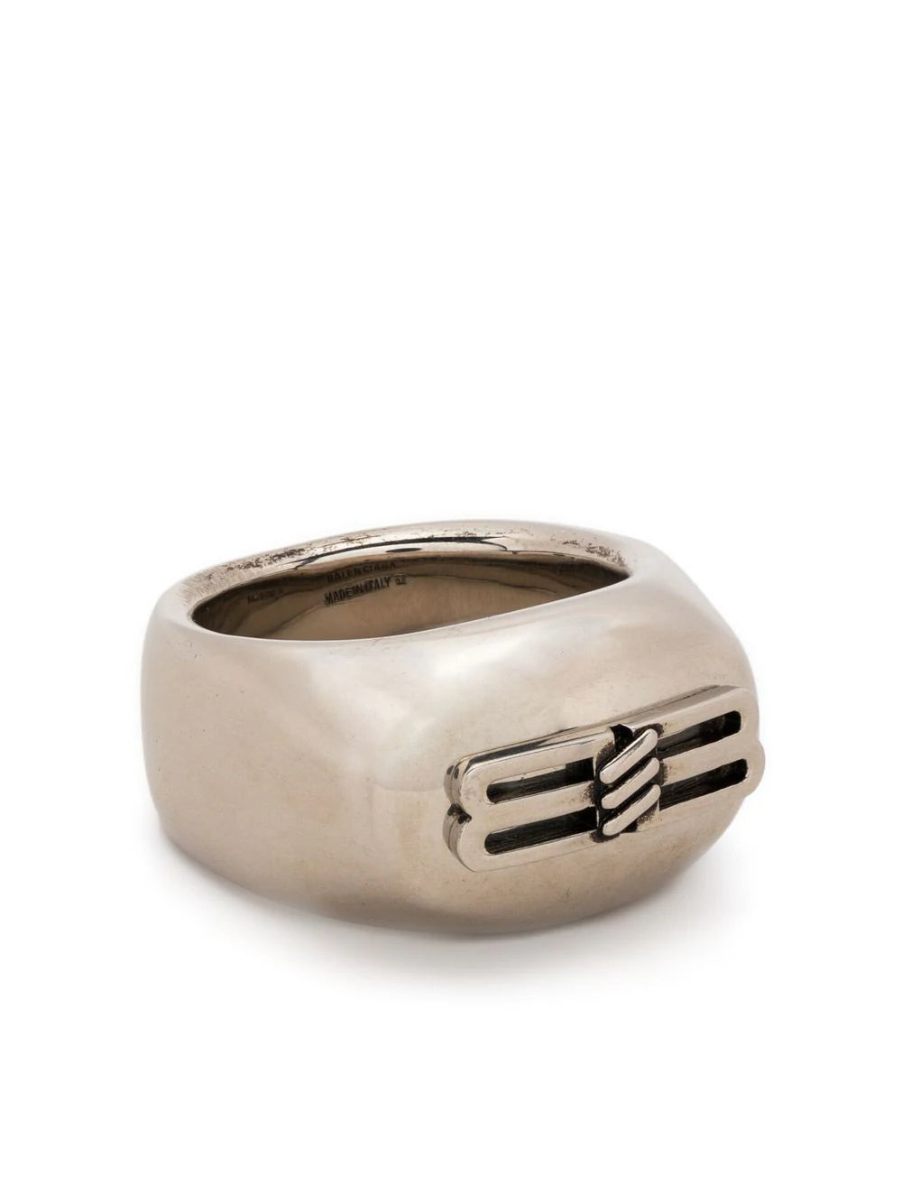 Balenciaga  Licence BB-plaque ring