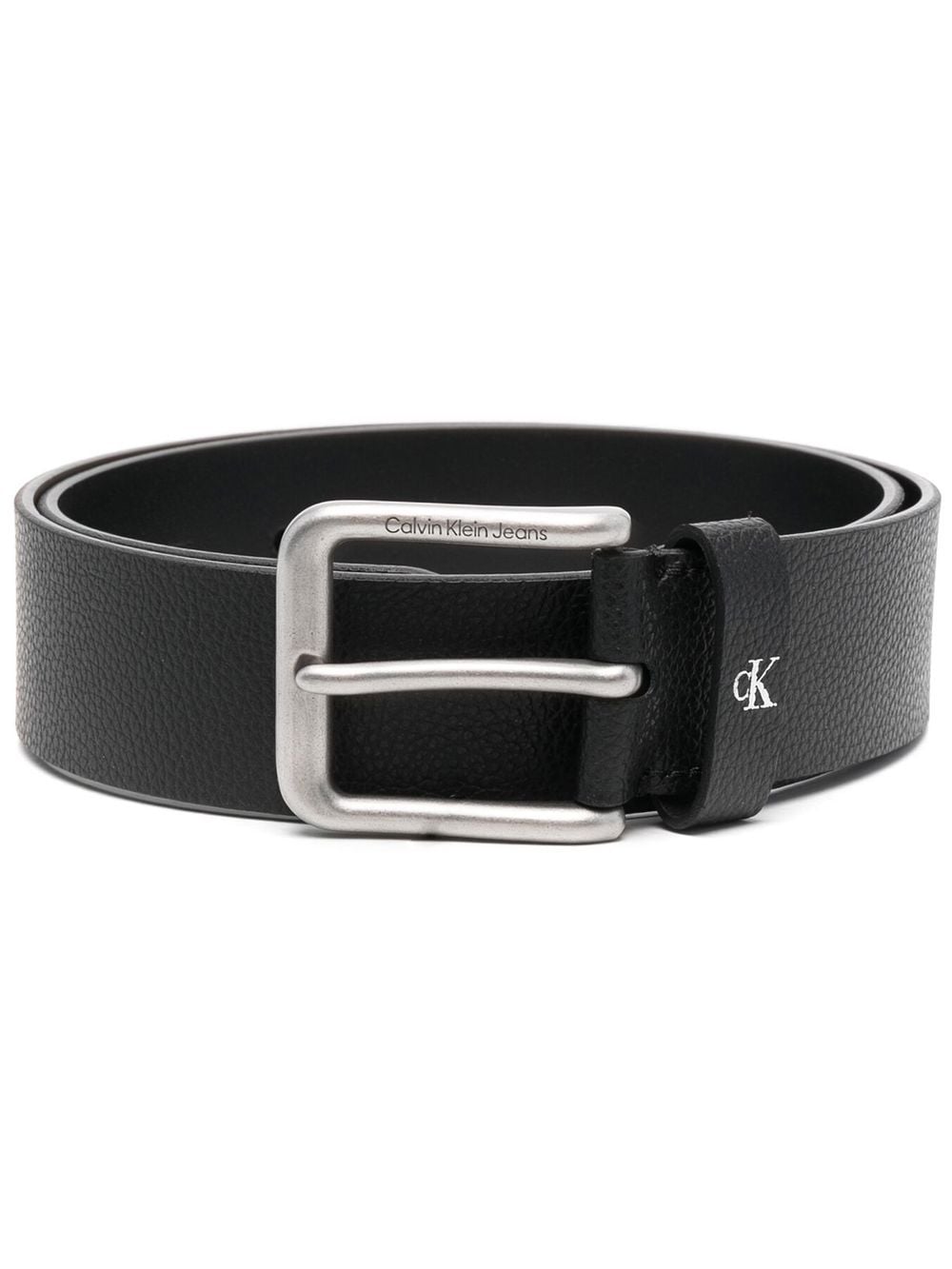 Calvin Klein engraved-logo detail belt