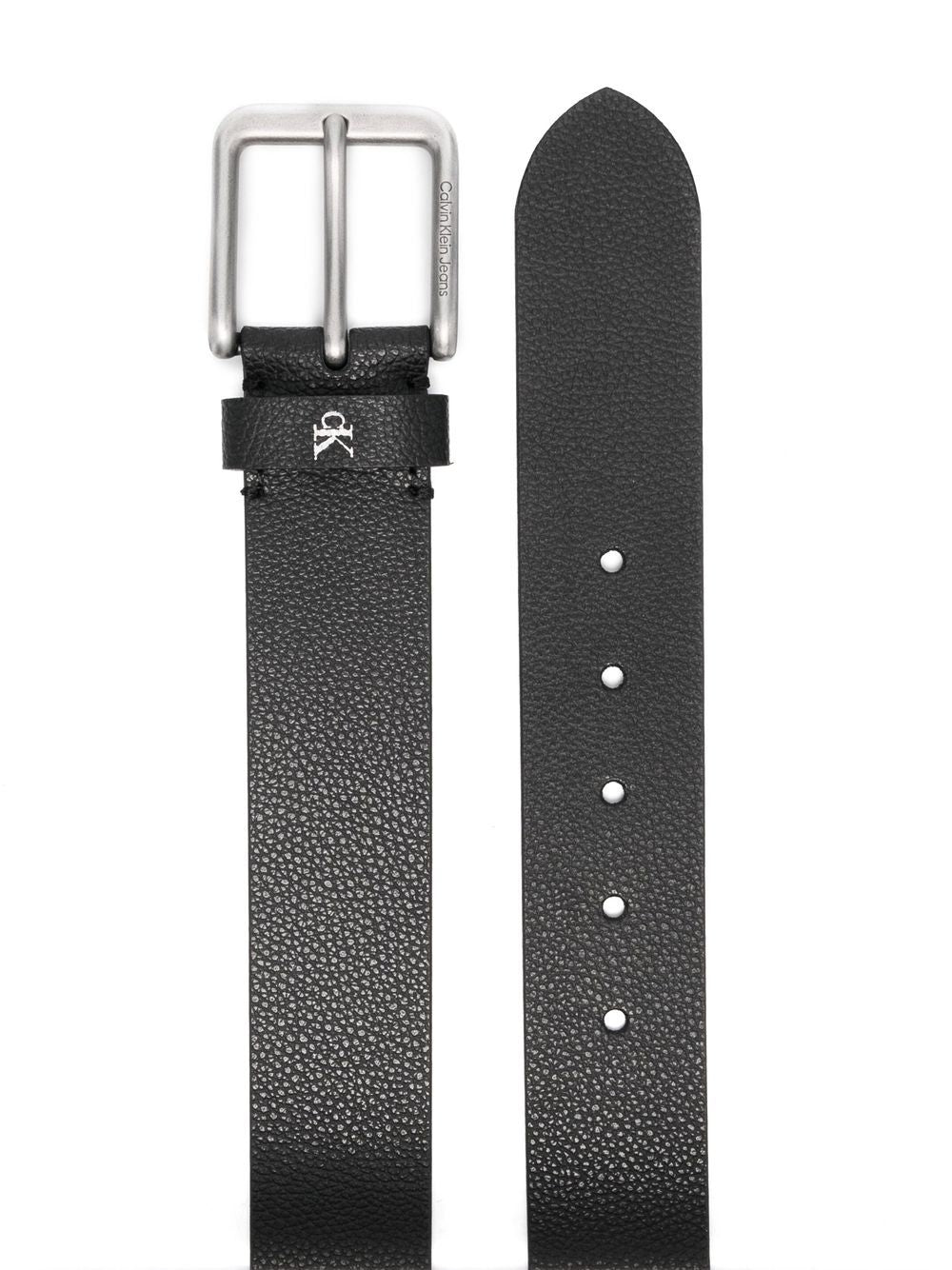 Calvin Klein engraved-logo detail belt