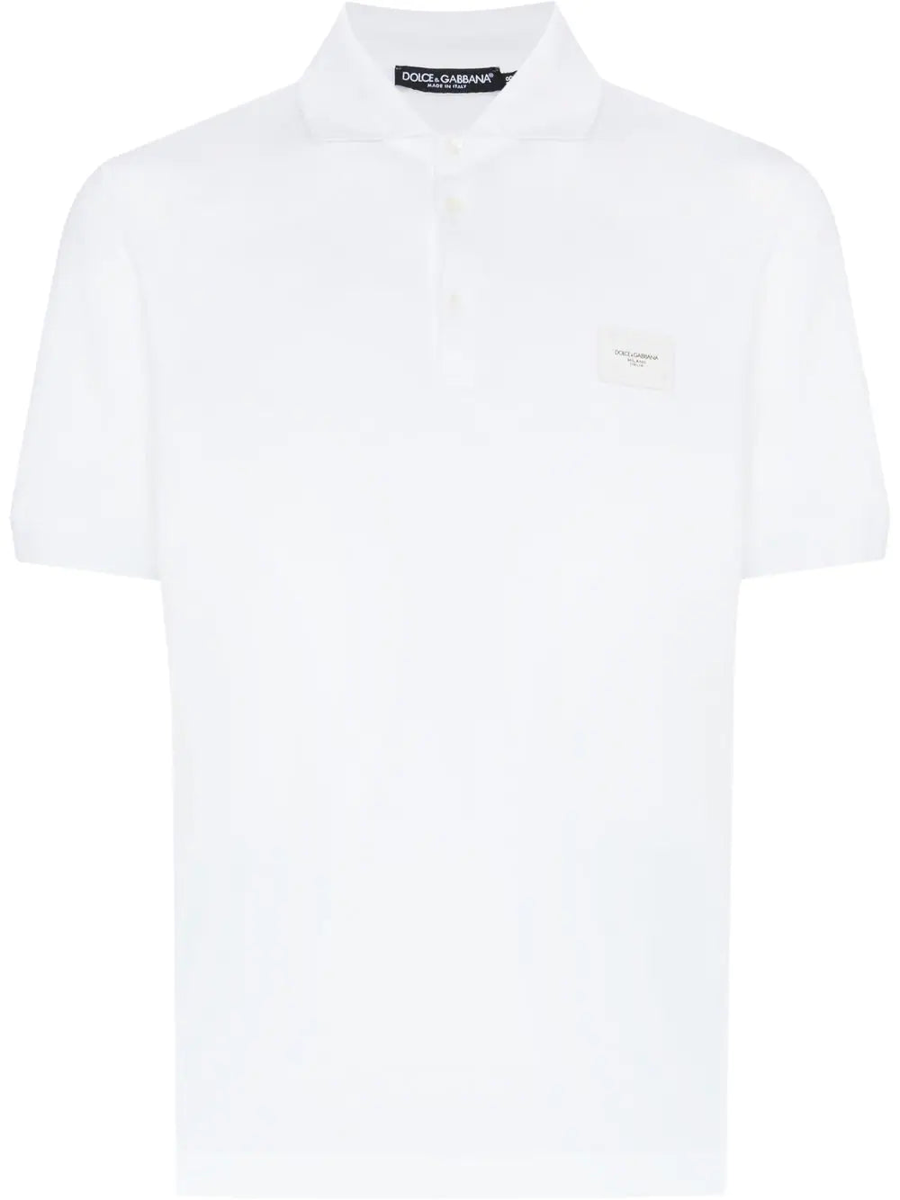 Dolce & gabbana  logo plaque polo shirt