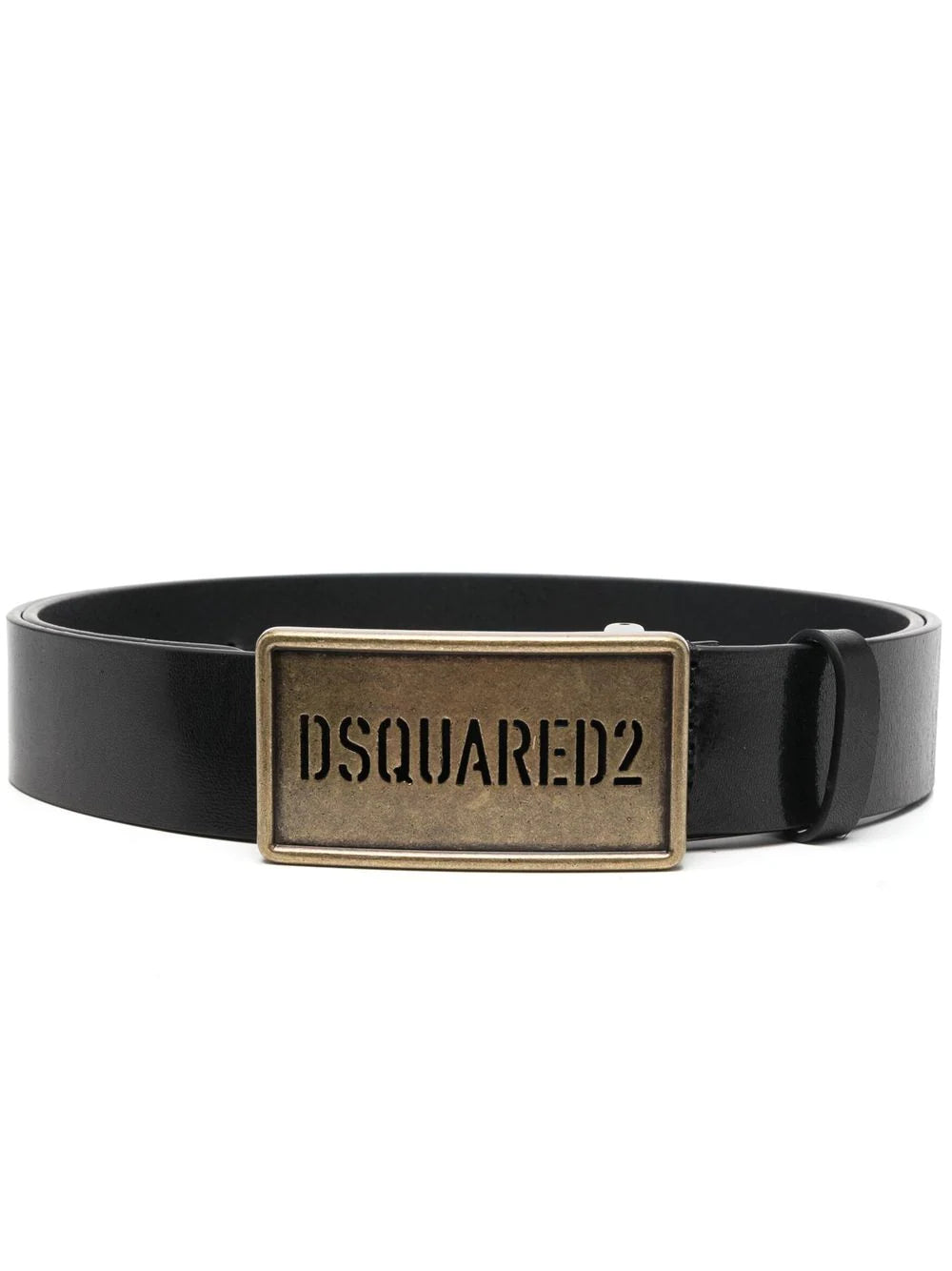 Dsquared2 logo-buckle leather belt