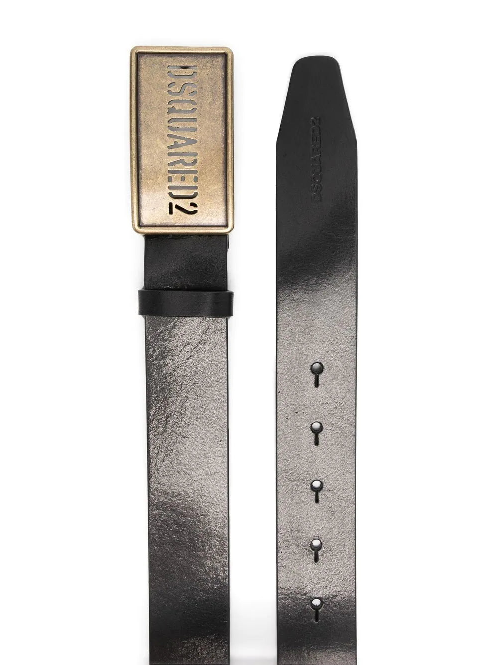 Dsquared2 logo-buckle leather belt
