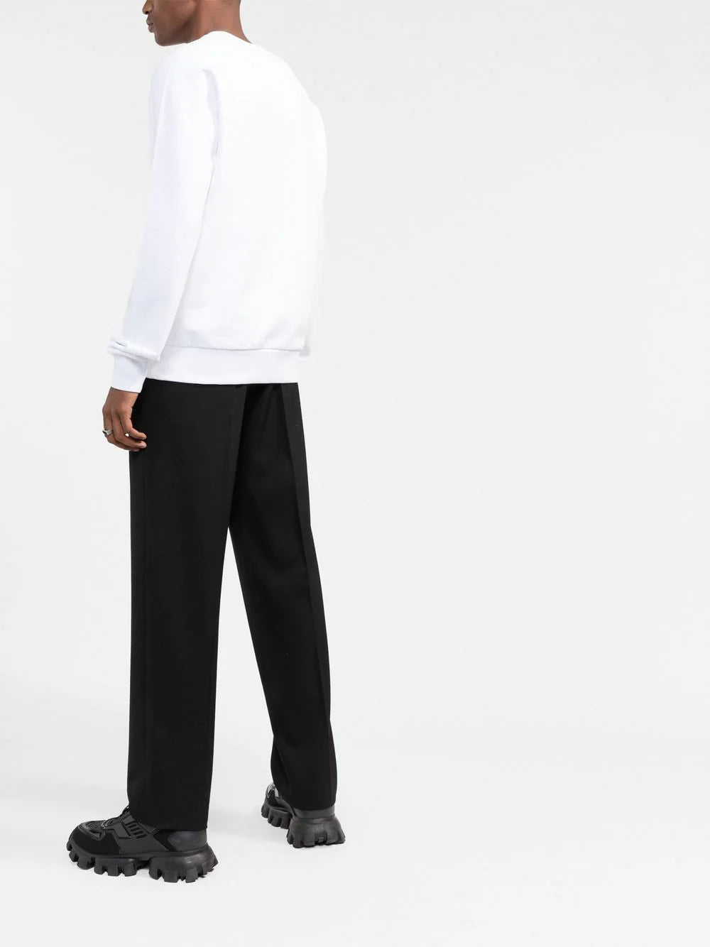 Balmain  logo-print raglan-sleeve sweatshirt