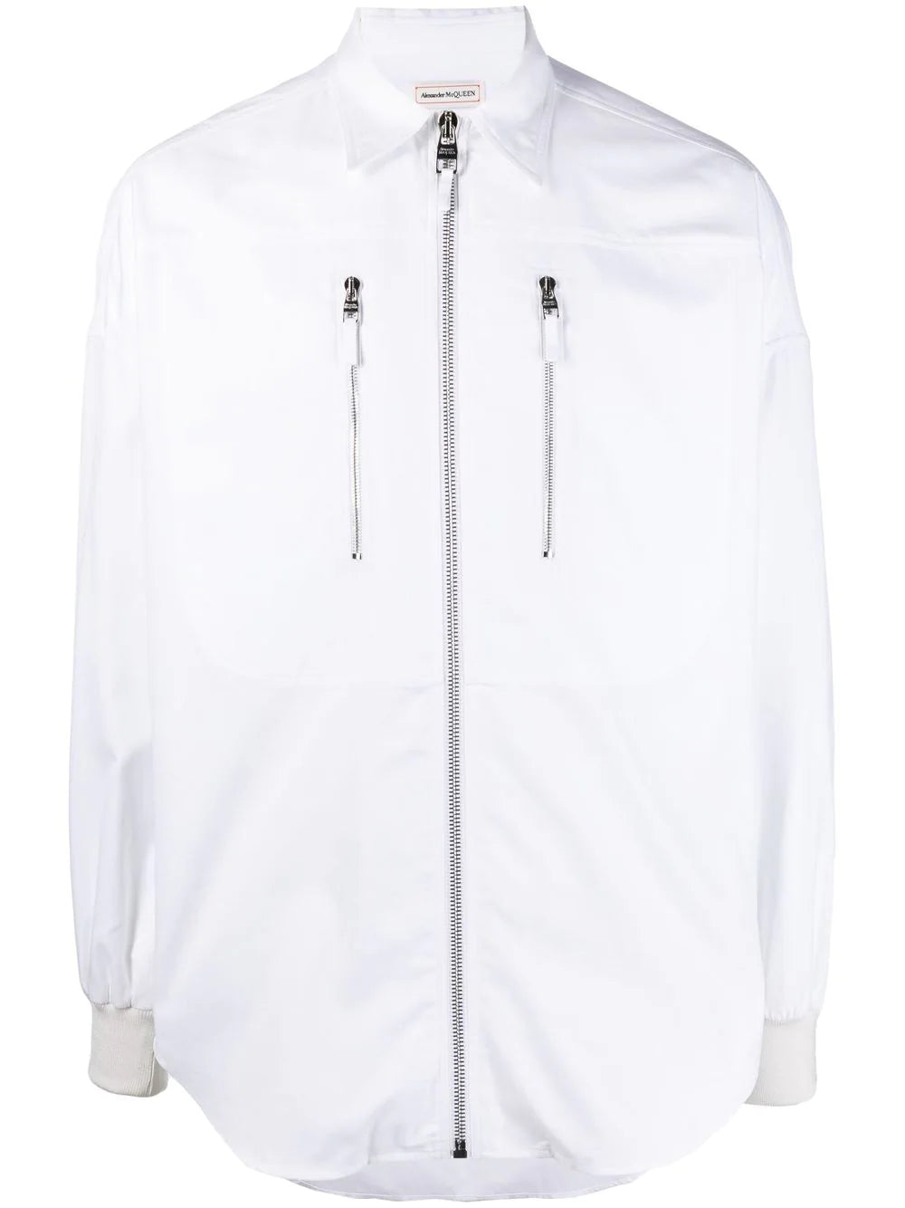 Alexander McQueen  zip-up long-sleeve shirt