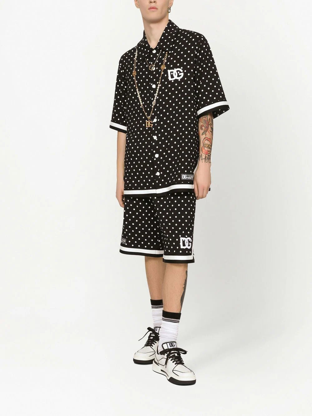 Dolce & gabbana polka-dot print shirt