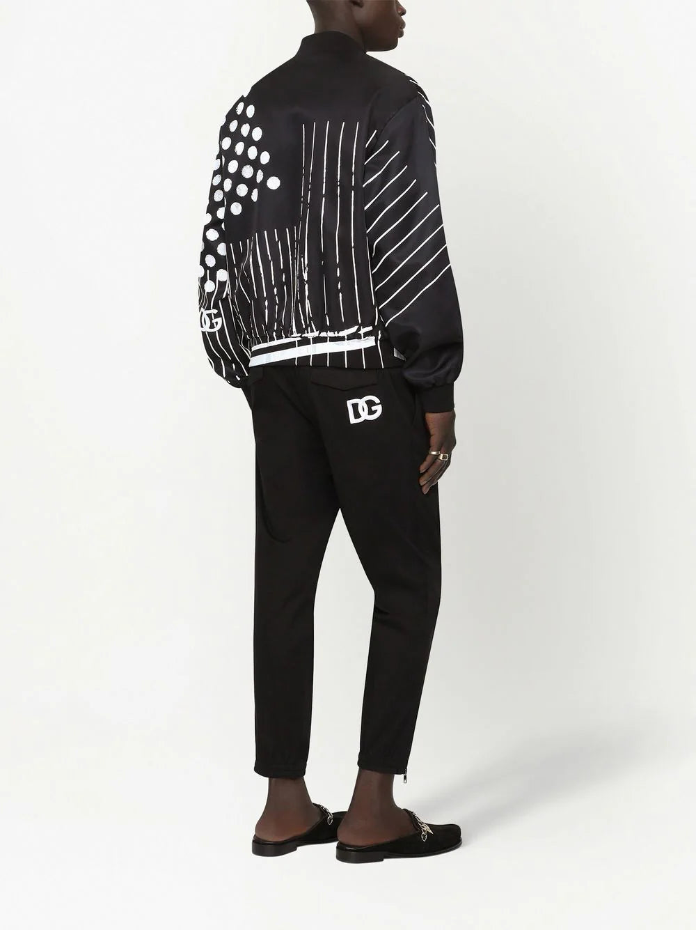 Dolce & Gabbana  multi-print bomber jacket