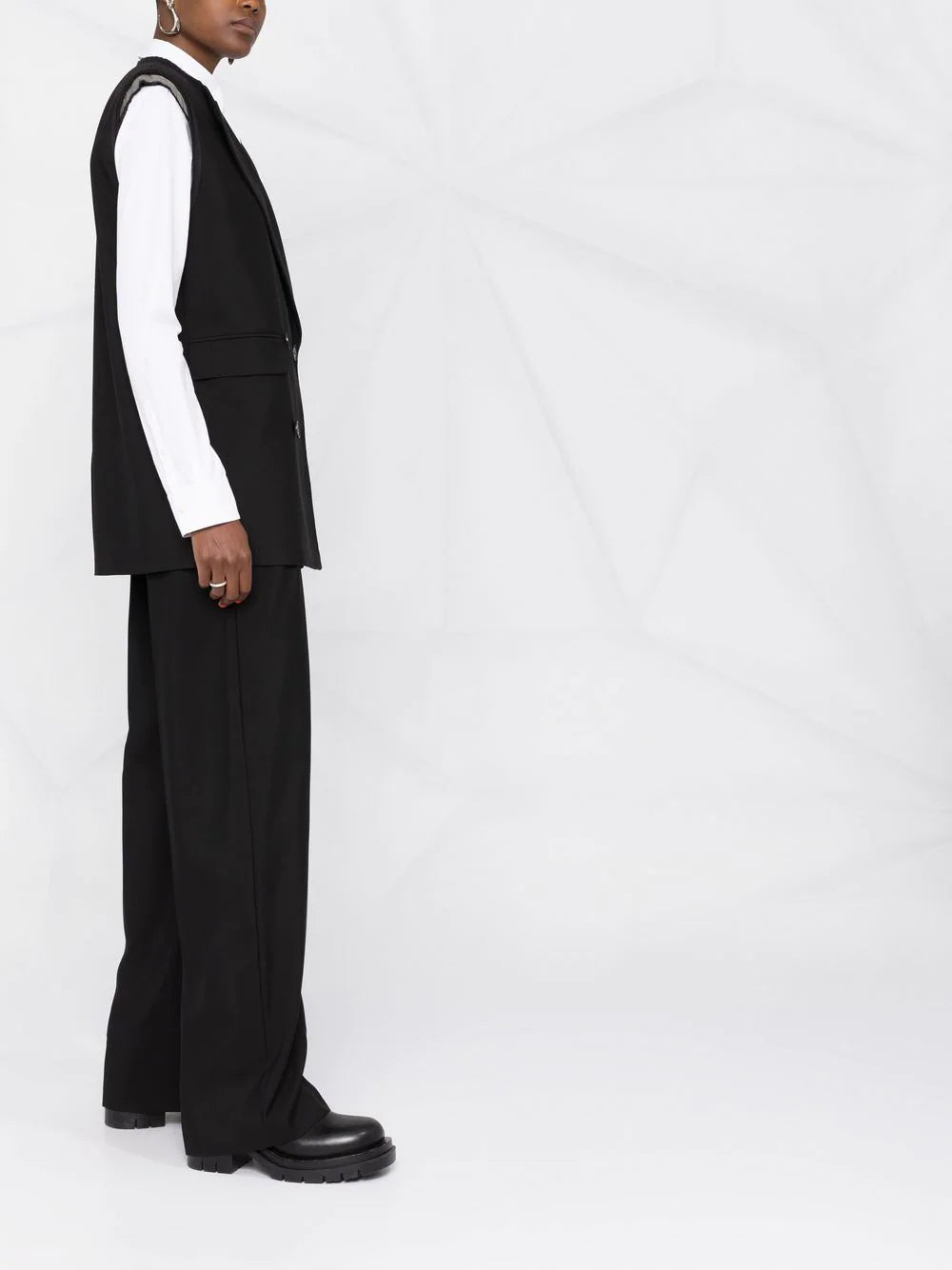 Alexander McQueen  peak lapels double-breasted vest