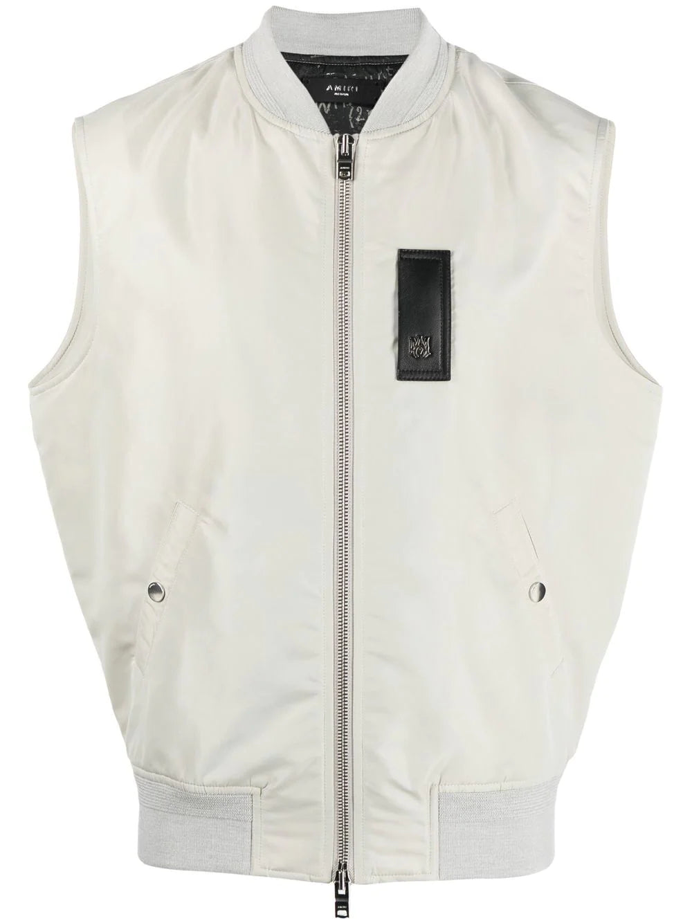 AMIRI  logo-patch zip-up gilet