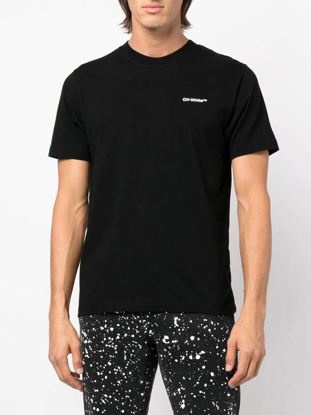 Off-white Wave Diag-stripe cotton T-shirt