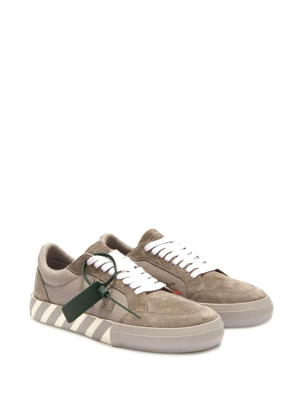 Off-white panelled low-top sneakers