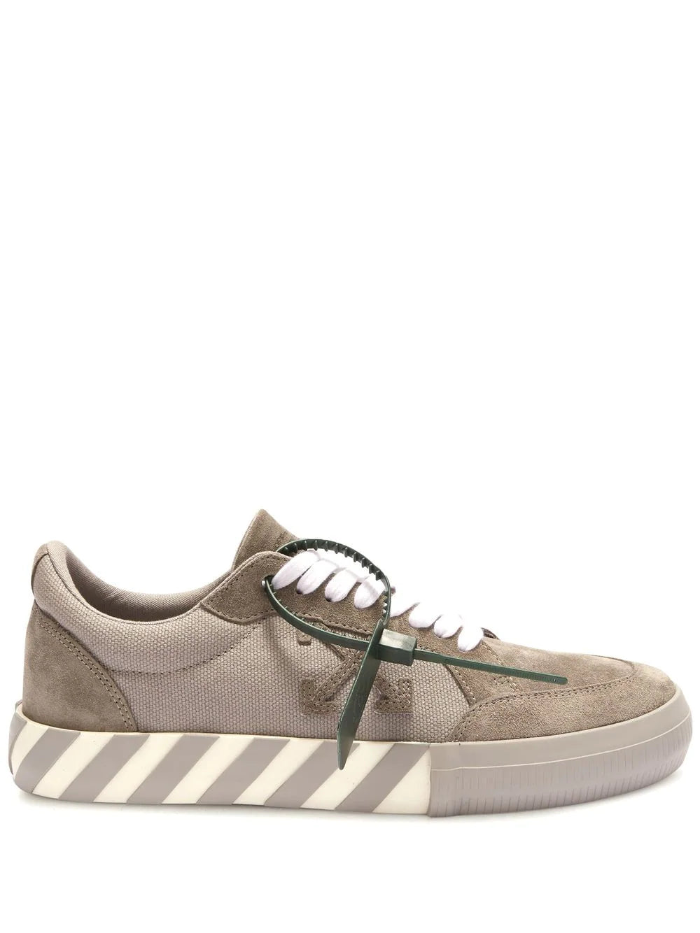 Off-white panelled low-top sneakers