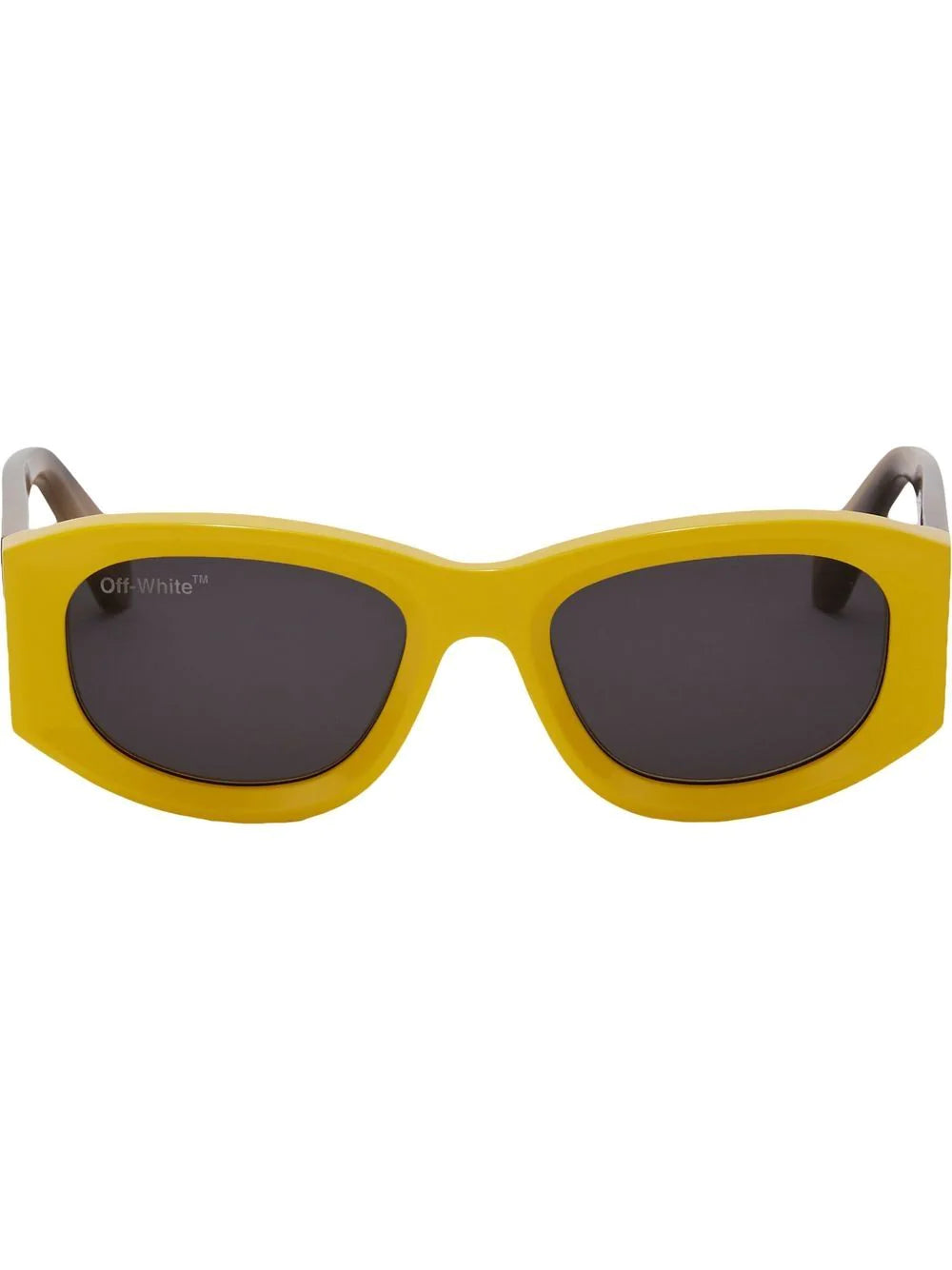 Off-white round-frame tinted sunglasses