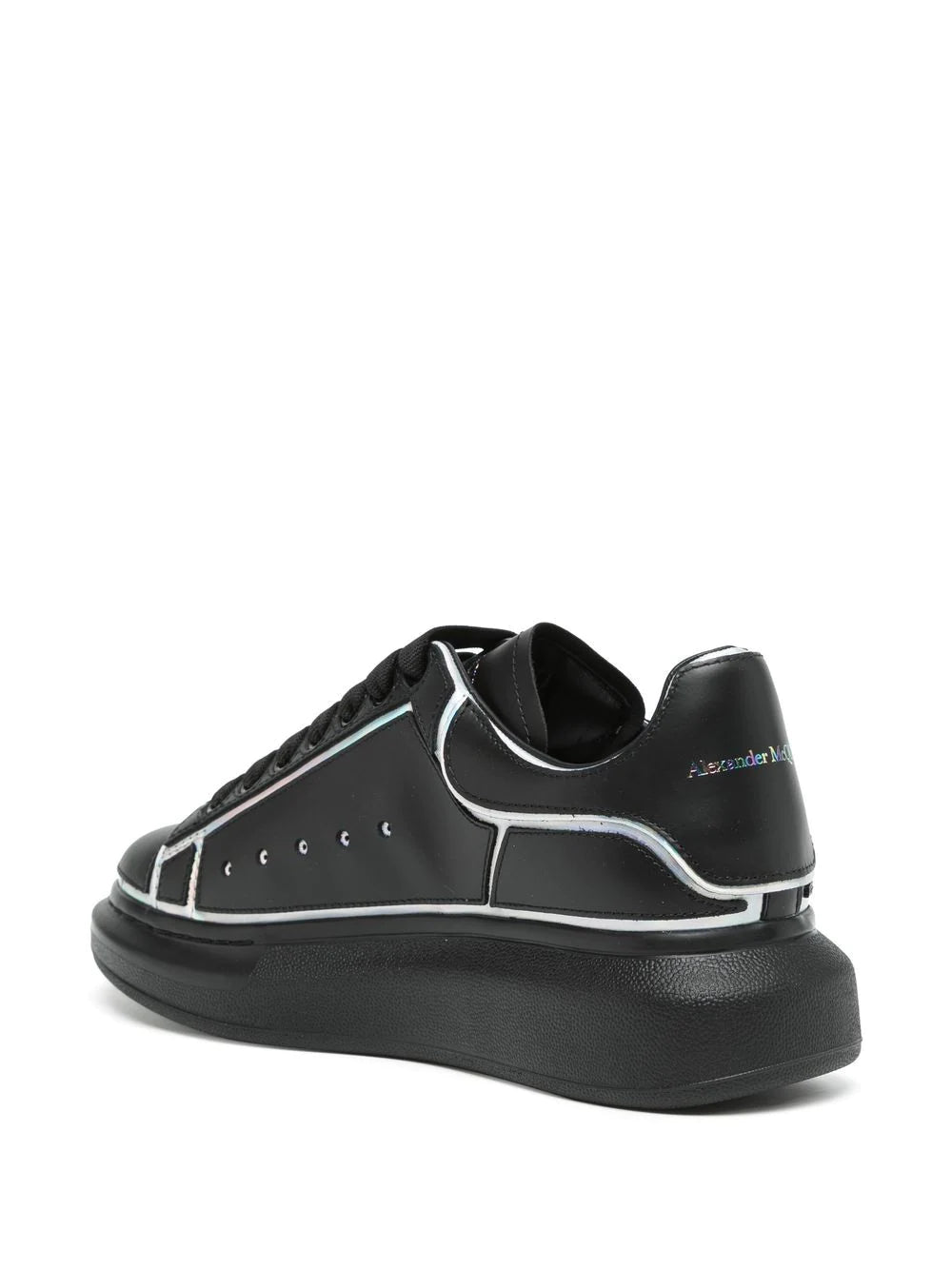 Alexander McQueen contrasting-trim leather sneakers - Image 3