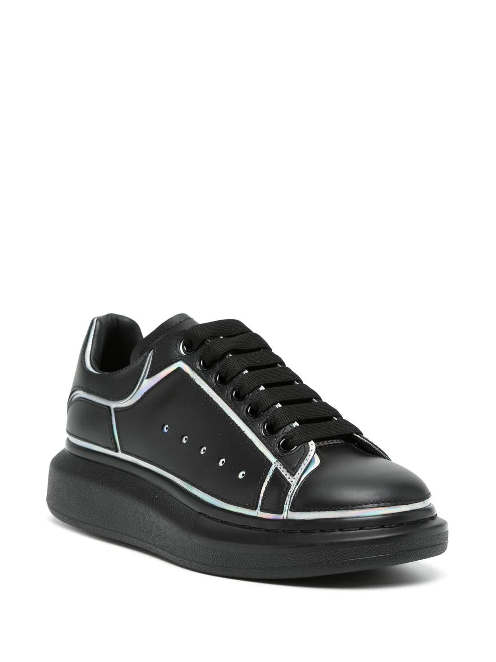 Alexander McQueen contrasting-trim leather sneakers - Image 2