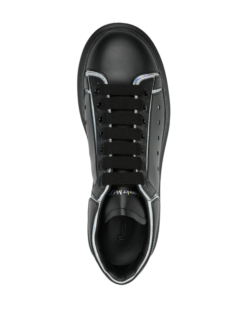 Alexander McQueen contrasting-trim leather sneakers - Image 4
