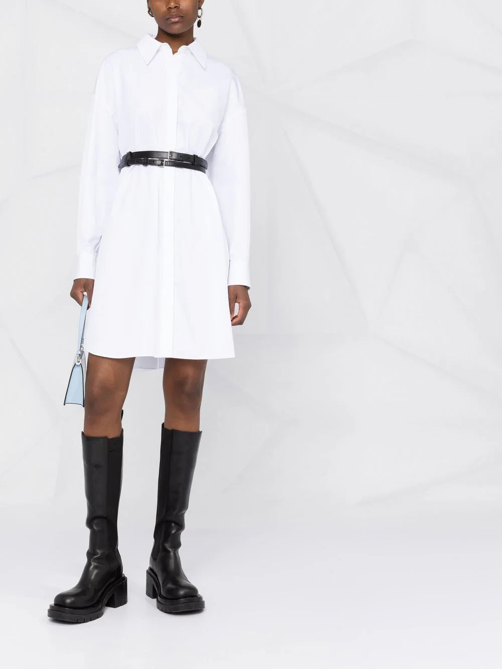 Alexander McQueen pleated poplin shirtdress