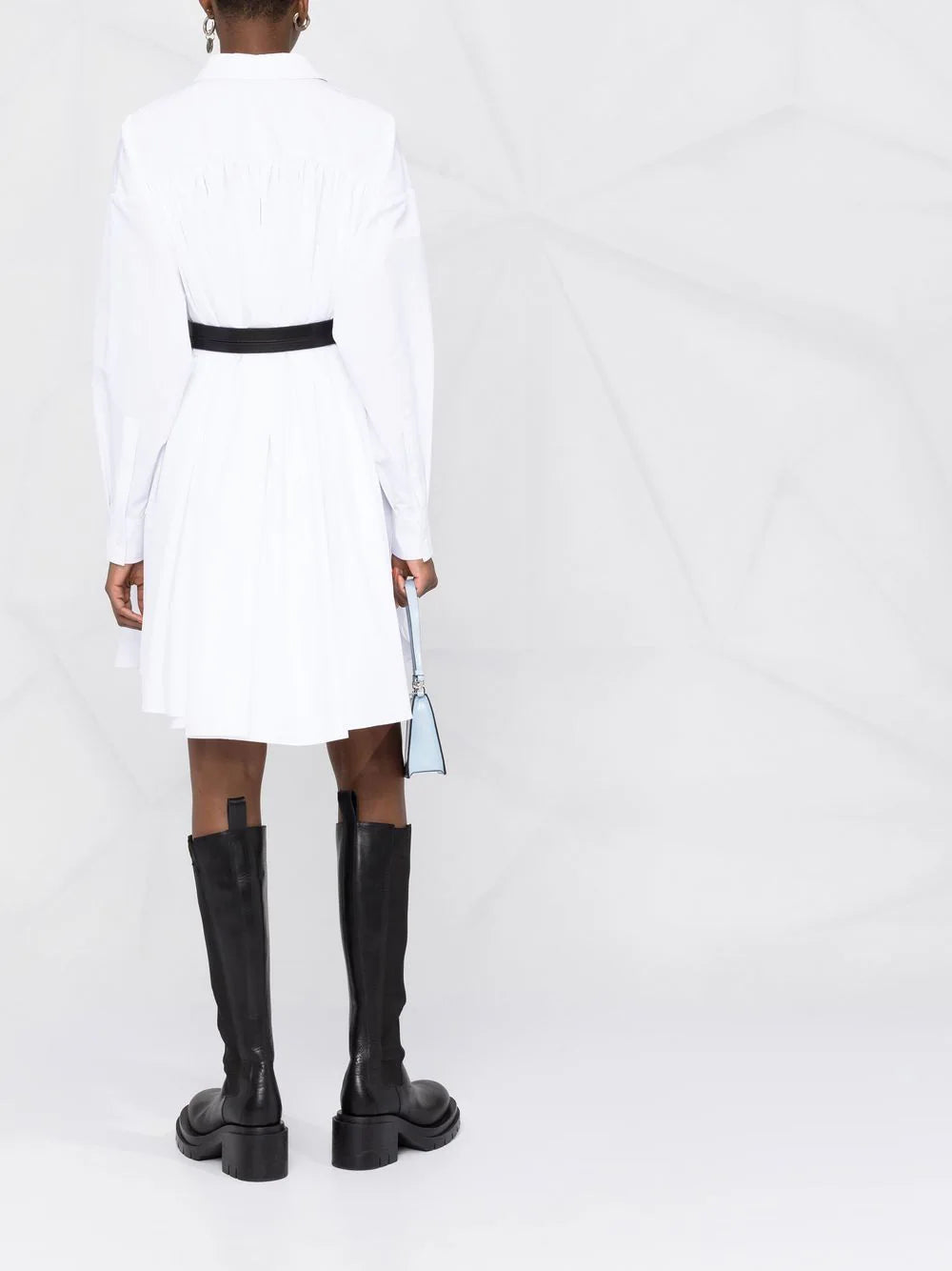 Alexander McQueen pleated poplin shirtdress
