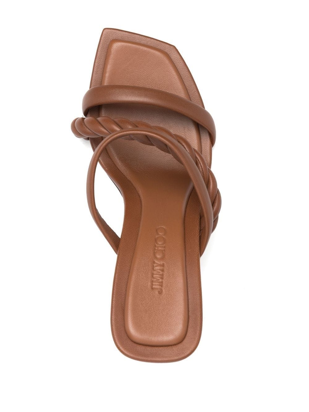 Jimmy choo  double-strap 100mm leather sandals