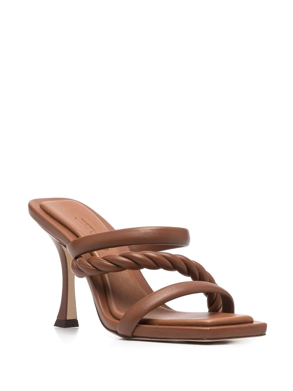 Jimmy choo  double-strap 100mm leather sandals